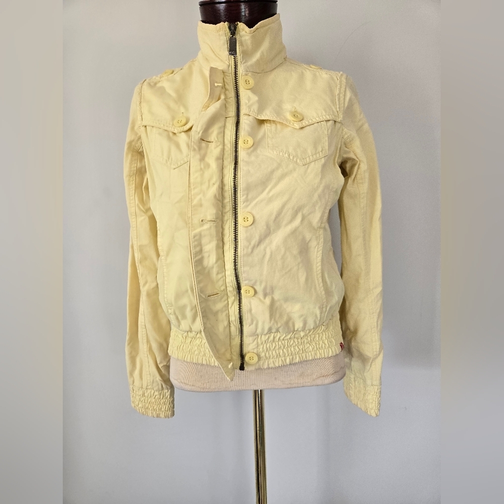 EDC BY ESPRIT Pale Yellow Women's Jacket.Size 3 - Picture 9 of 14